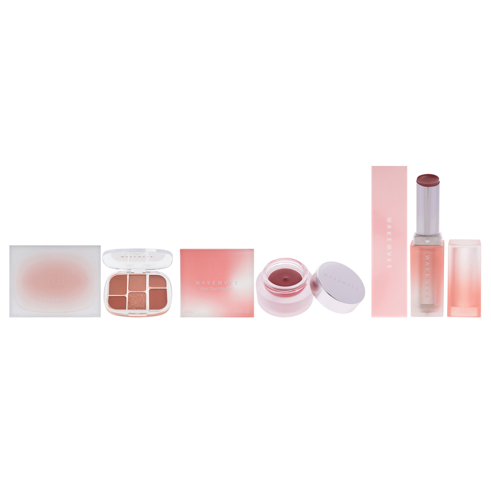 Wakemake Kit by Wakemake for Women - 3 Pc Kit 0.22oz Makeup - 01 Coral